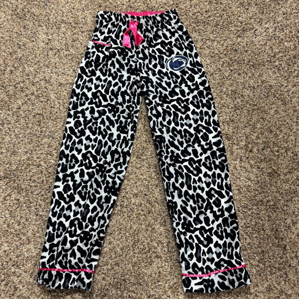 Cheetah Print Penn State Lounge Pants - Girls Size 10/12 M - Preowned - 2062